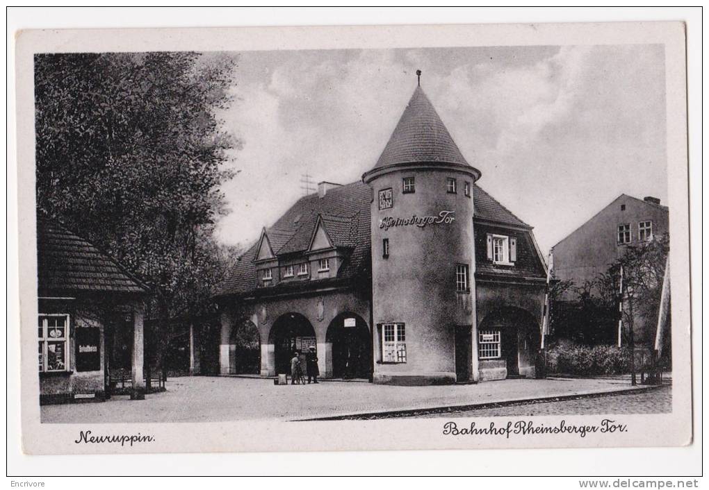 Cpa NEURUPPIN Bahnhof Reinsberger Tor Porte Gare - Mezzobrom 1603 Max P Brien - Neuruppin