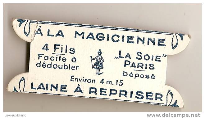 Mercerie Ancienne/carte Vierge De Fil De Laine/(sans Fil )/"a La Magicienne"/fin19éme-début 20 éme Siécle MER13 - Altri & Non Classificati
