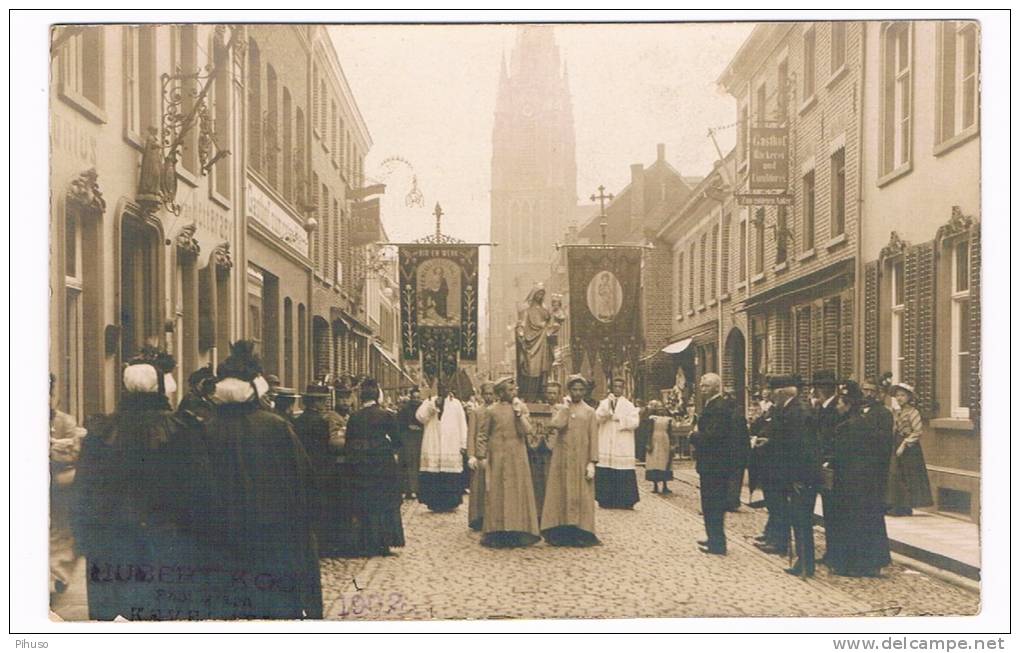 D3484   KEVELAER : Holländische Prozession ( Rppc) - Kevelaer