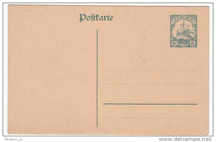 GERMANY - Kamerun Kolonien, Post Card, Year 1905 / 19, Colony Cameroun - Camerún