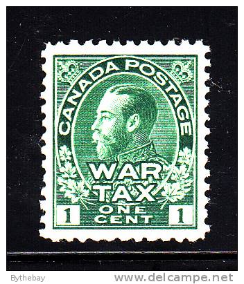 Canada MNH Scott #MR1 1c George V, Green War Tax - Tassa Di Guerra