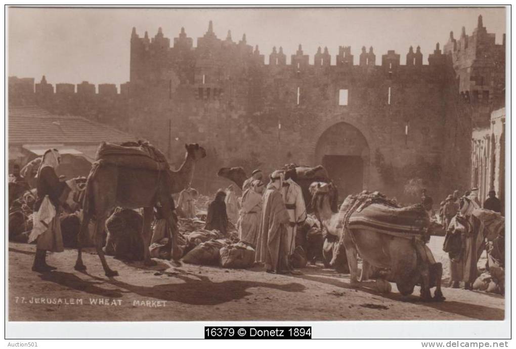 16379g JERUSALEM - Wheat Market - Carte Photo - Israel