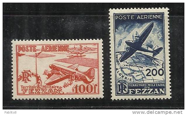 FEZZAN 1948 TERRITORIO MILITARE AEREA AIR MAIL SERIE COMPLETA COMPLETE SET MNH - Unused Stamps