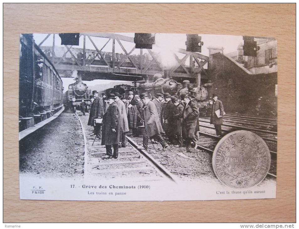 17. Greve Des Cheminots (1910) Les Trains En Panne - Streiks