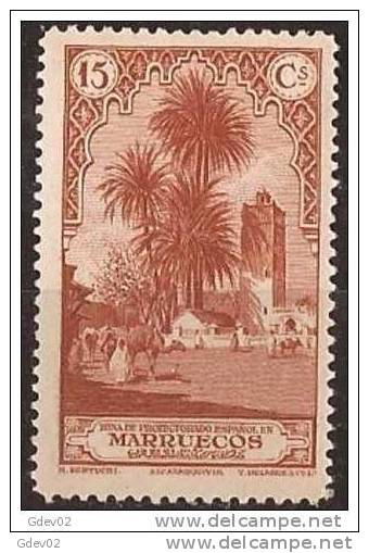 MA109-LA912TAO..Maroc.Marocco MARRUECOS ESPAÑOL PAISAJES Y MONUMENTOS 1928  (Ed 109**) Sin Charnela LUJO RARO - Otros & Sin Clasificación