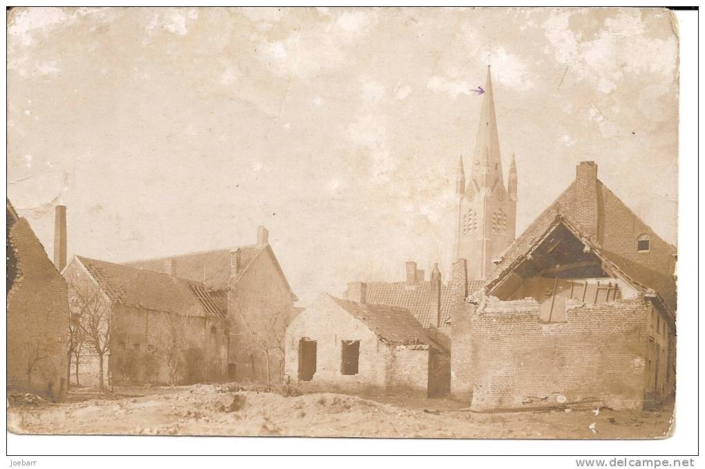 WWI Photo Carte Postale A Identifer Onbekende Fotokaart Belgique France - Autres & Non Classés