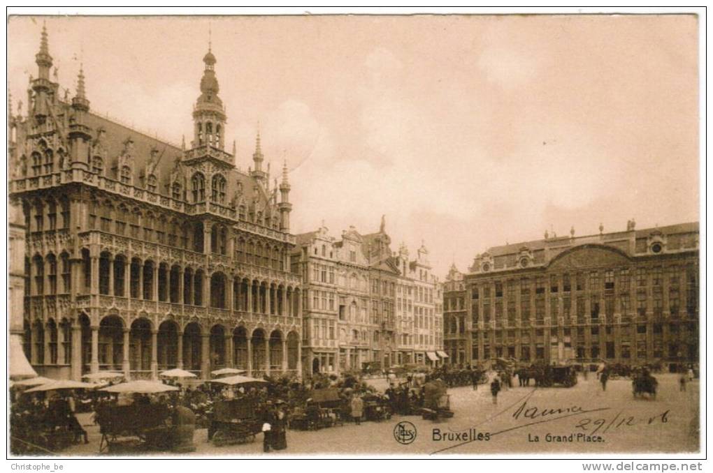 Bruxelles, Brussel, La Grand Place, Markt, Marché (pk6667) - Markten