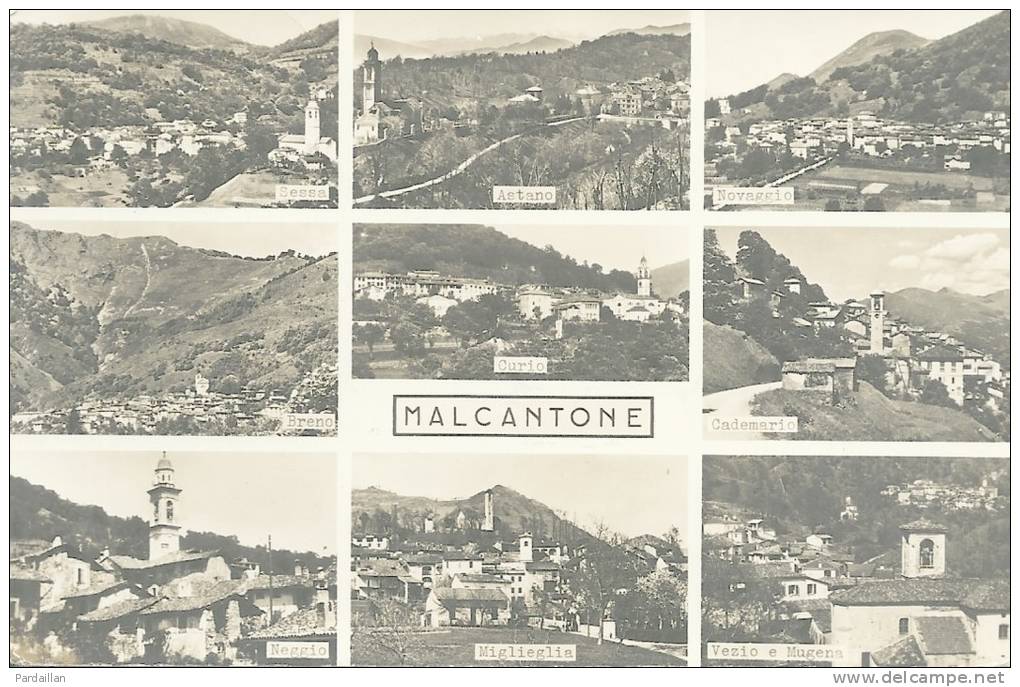 SUISSE.  MALCANTONE.  MULTI VUES. - Malcantone