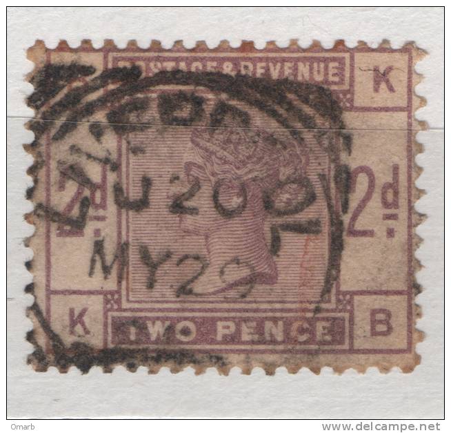 Fra381 Great Britain, Inghilterra, Angleterre, N.78 Y&T, 1883-84 Lilac & Green, Regina, Queen Victoria, 2 Pence Violetto - Non Classificati