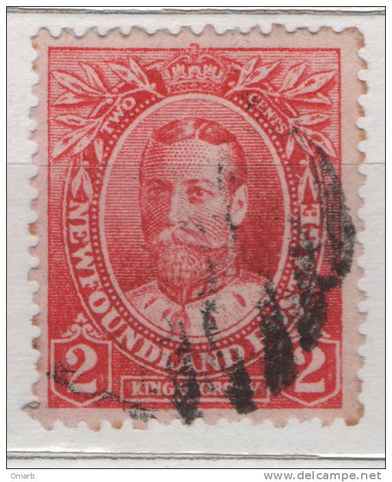 Fra384 Terranova, Terre-Nueve, New Foundland, Coronamento Re King George V, 1911, N.89 Y&T - 1908-1947