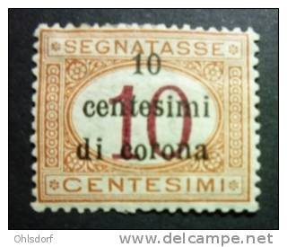 ITALIA - OCCUPAZIONI - TRENTO E TRIESTE - SEGNATASSE 1919: Sassone 2, * MH - FREE SHIPPING ABOVE 10 EURO - Trente & Trieste