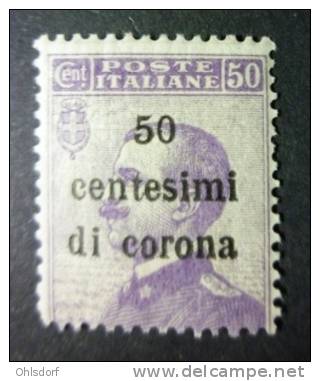 ITALIA - OCCUPAZIONI - TRENTO E TRIESTE 1919: Sassone 9, * MH - FREE SHIPPING ABOVE 10 EURO - Trento & Trieste