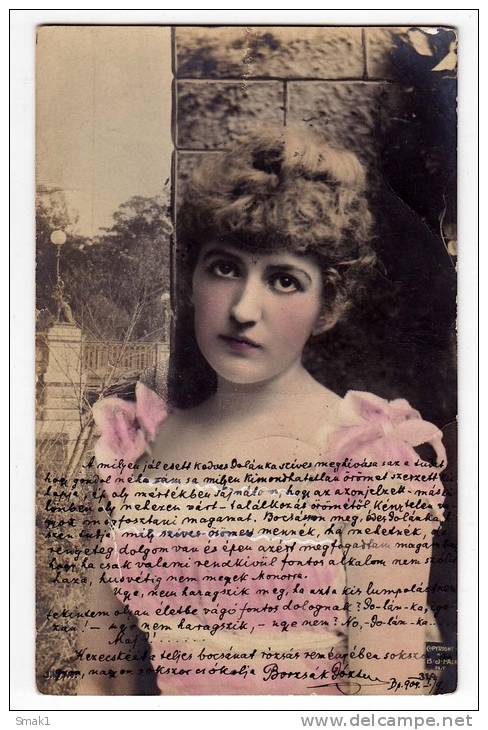 PHOTOGRAPHS WOMAN A LADY SERIE 306/360 OLD POSTCARD 1904. - Photographs