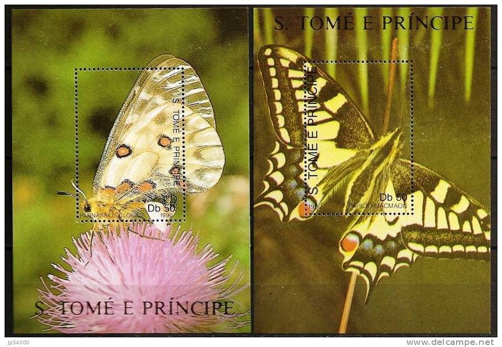 SAO TOME ET PRINCIPE PAPILLONS. Yvert  BF 75/76 Serie Complete Neuve MNH ** - Papillons