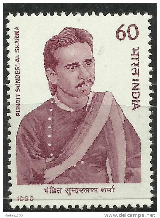 INDIA, 1990, Pundit Sunderlal Sharma, (1881-1940), Social Reformer,  MNH, (**) - Neufs