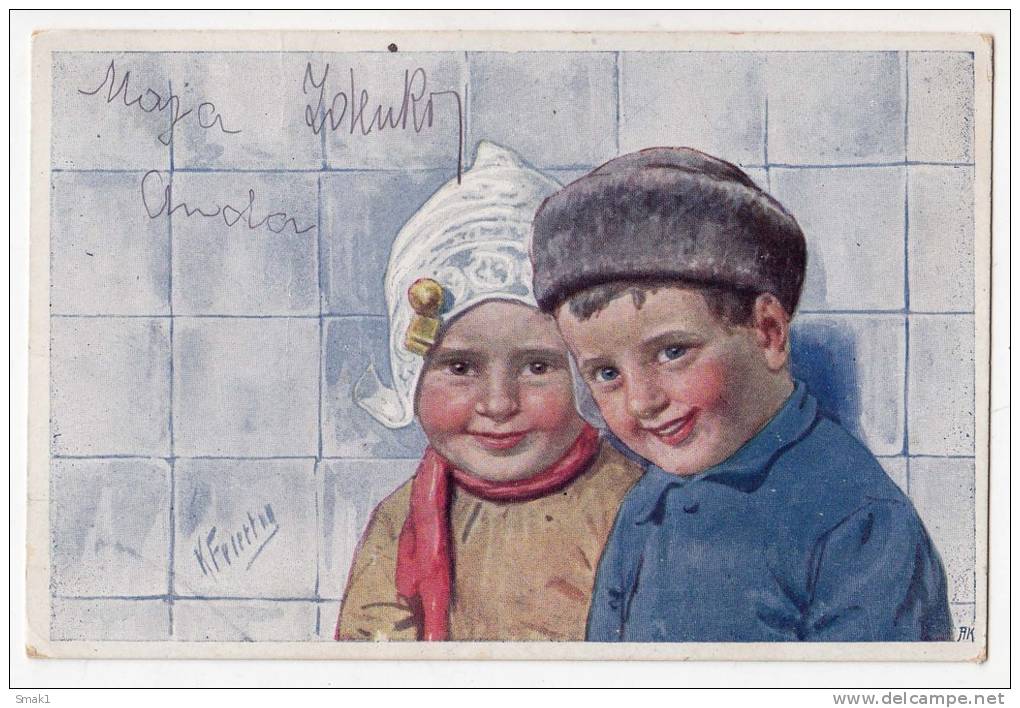 ILLUSTRATORS KARL FEIERTAG CHILDREN B.K.W.I. Nr. 686/1 OLD POSTCARD - Feiertag, Karl