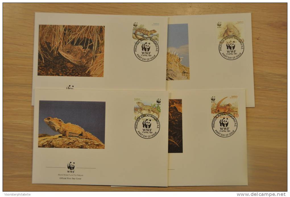 162 ++ WWF FDC NEW ZEALAND LIZZARD HAGEDIS - FDC