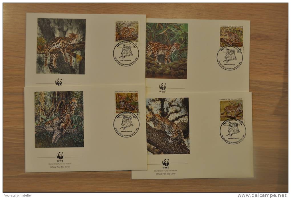 182 ++ WWF FDC EL SALVADOR KAT CHAT CAT KATZE - El Salvador