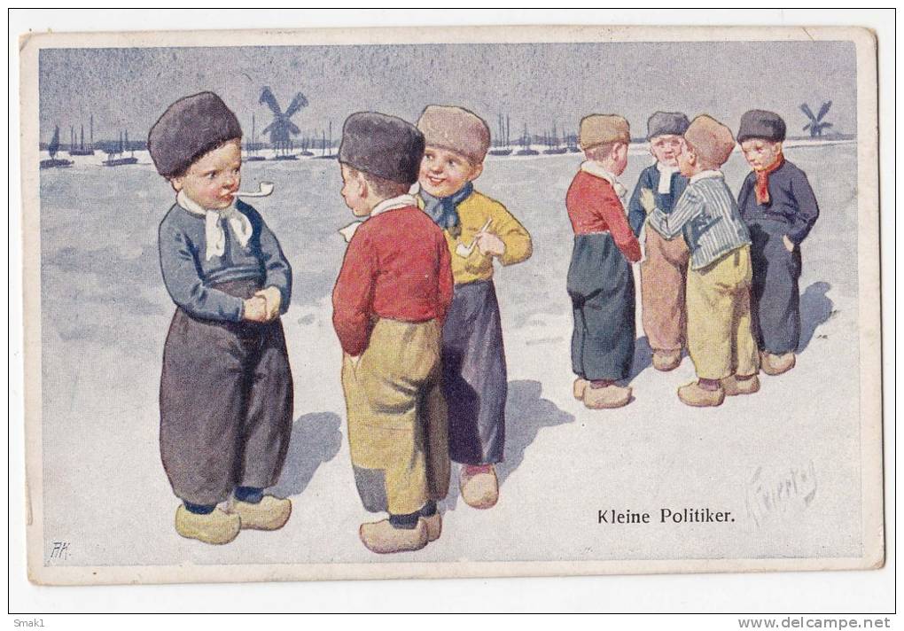 ILLUSTRATORS KARL FEIERTAG CHILDREN B.K.W.I. Nr. 190/2 OLD POSTCARD 1916. - Feiertag, Karl
