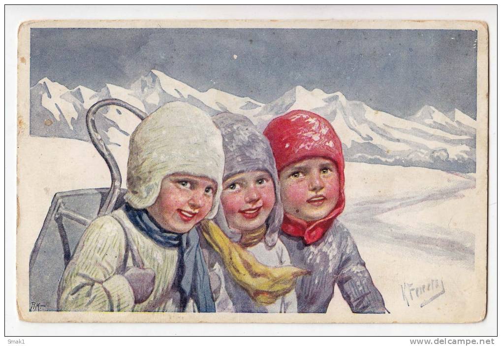 ILLUSTRATORS KARL FEIERTAG CHILDREN OLD POSTCARD - Feiertag, Karl