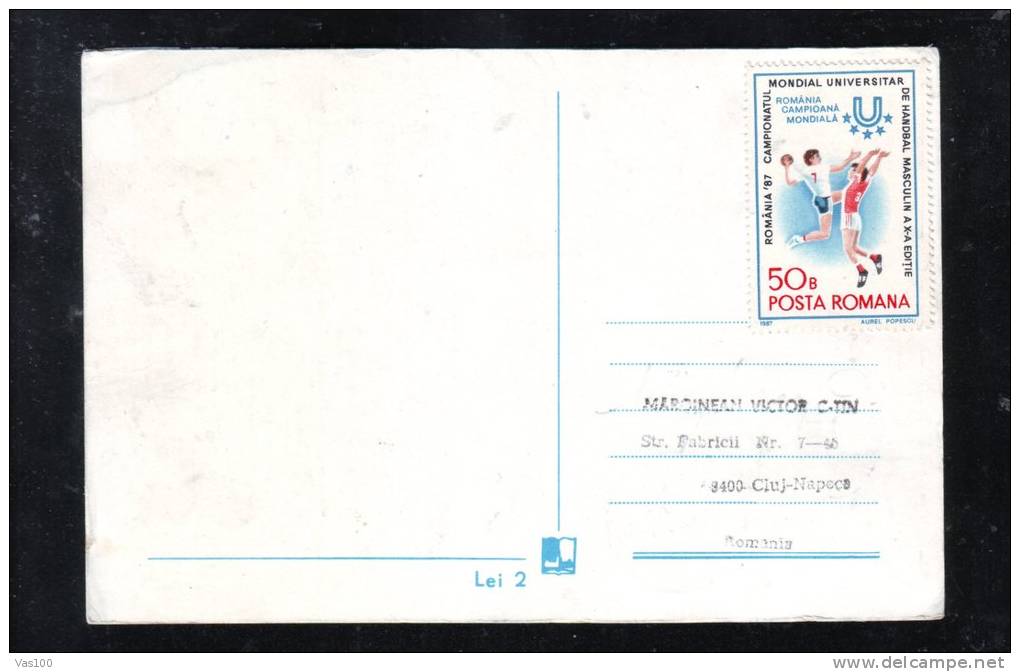 POLO ,CM,MAXICARD,CARTES MAXIMIM 1988 ROMANIA. - Water-Polo