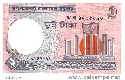 BANGLADESH   2 Taka  Emission De 2007   ***** BILLET  NEUF ***** - Bangladesh