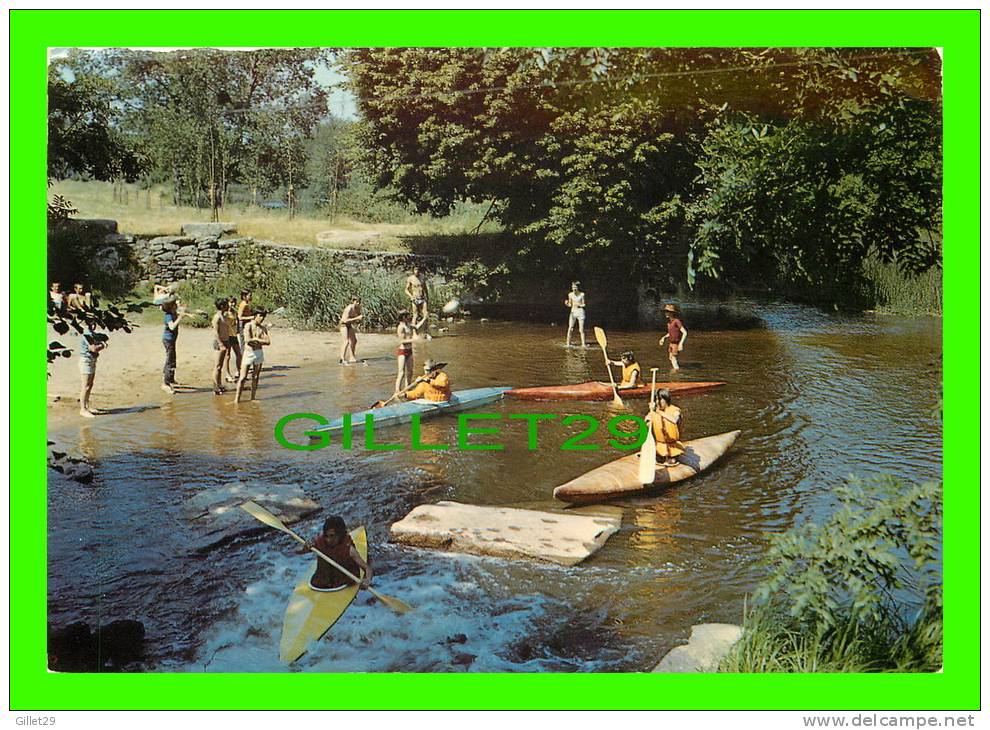 SPORTS, KAYAK, CANOE - SAINT-MALO-DU-BOIS (85) - POUPET CANOE KAYAC SUR LA SÈVRE - CIRCULÉE EN  1987 - - Rowing