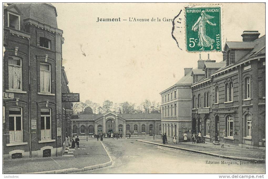 59 JEUMONT L'AVENUE DE LA GARE - Jeumont