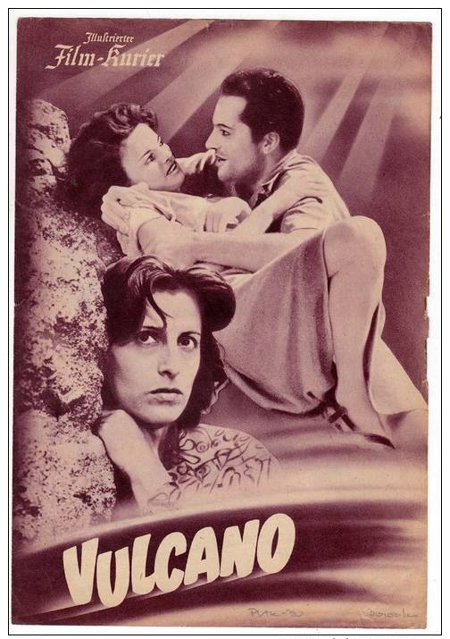 PROGRAMS FILM "VULCANO" ITALY FILM ACTRESS ANNA MAGNANI DISTRIBUTED BY FILM KURIER SIZE 24X17 CM - Programmes