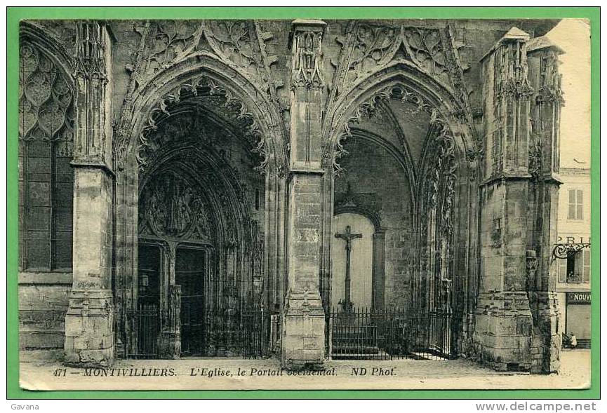 76 MONTIVILLIERS - L'église, Le Portail Occidental - Montivilliers