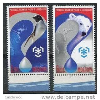 O) 2009 MOLDAVIA, POLAR YEAR, SET FOR 2, MNH. - Moldova