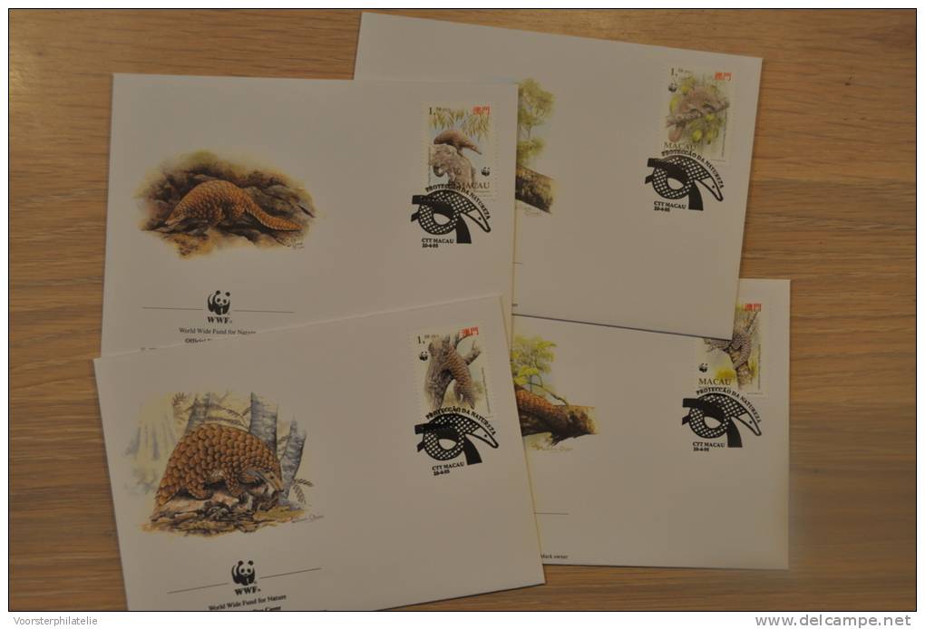 152 ++ WWF FDC MACAO GORDERDIER GURTELTIER - Cartas & Documentos