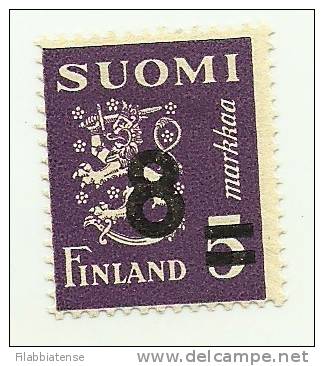 1946 - Finlandia 309 Ordinaria C2033, - Unused Stamps