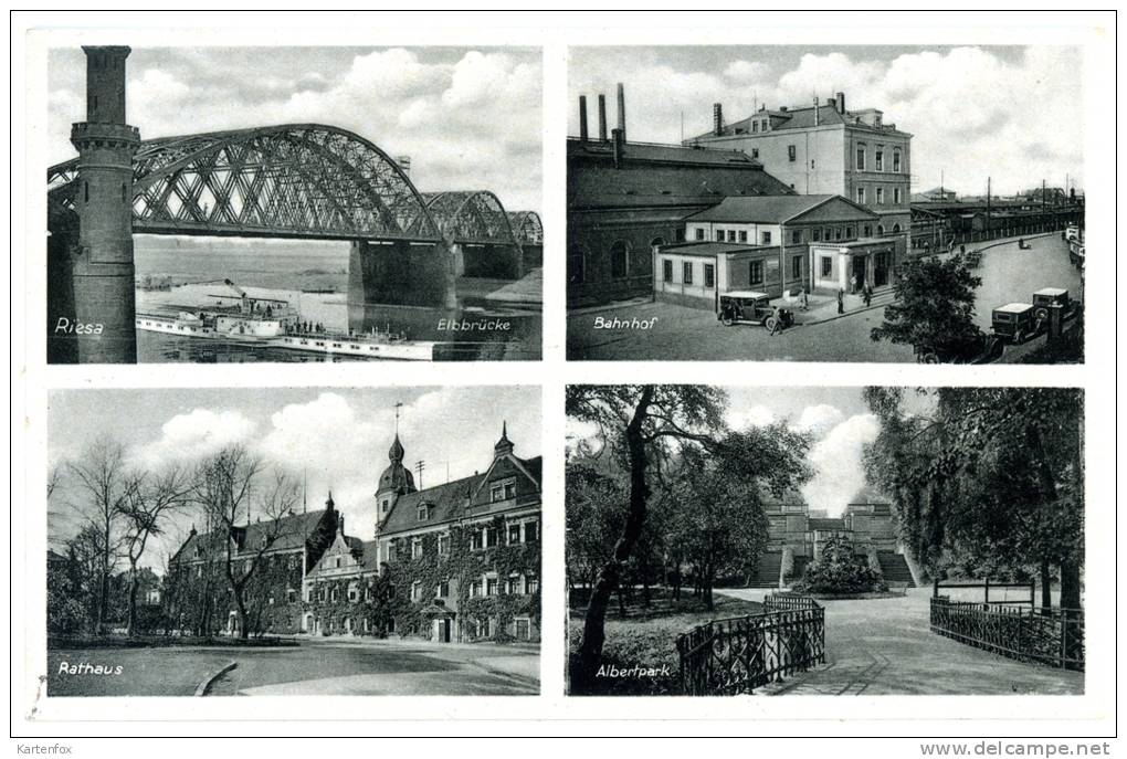 Riesa, MBK(4), Bahnhof, Elbe, 21.9.1940 - Riesa