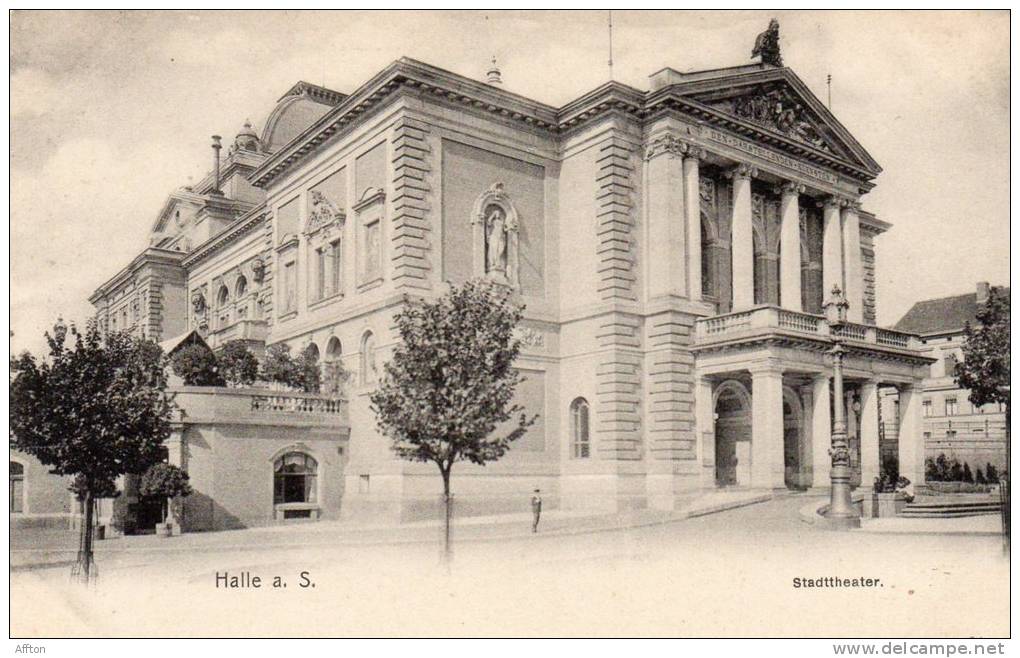 Halle A.S Stadttheater 1900 Postcard - Halle (Saale)