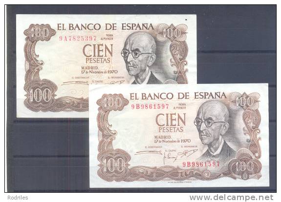 EDIFIL D73C. 100 PTAS 17 DE NOVIEMBRE DE 1970.- - 100 Peseten