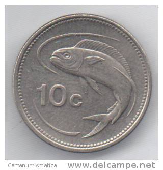 MALTA 10 CENTS 1998 - Malte