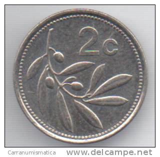 MALTA 2 CENTS  1998 - Malte