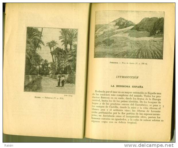 Espagnol G.Delpy Et A. Viñas L'Espagne Par Les Textes  1949  Hachette Carte Dépliante  BE - 12-18 Ans