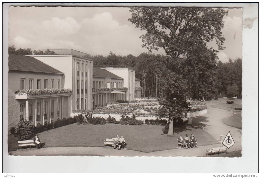 4792 BAD LIPPSPRINGE, Kurhaus Mit Kaiser-Karls-Park 1956 - Bad Lippspringe