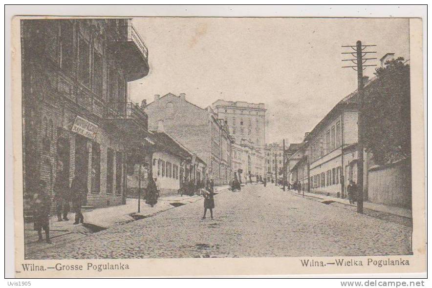 Lithuania.Wilno.Vilna.Big Poguljanka Street. - Lithuania