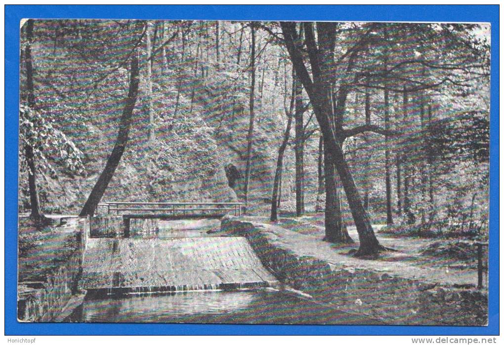 Deutschland; Kreischa Lungkwitz Anlagen; Wasserfall; 1919 - Kreischa
