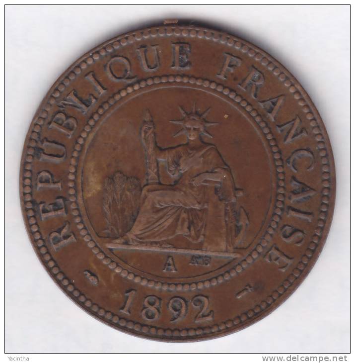 @Y@    French Indochina 1 Cent 1892    (2072) - Indien