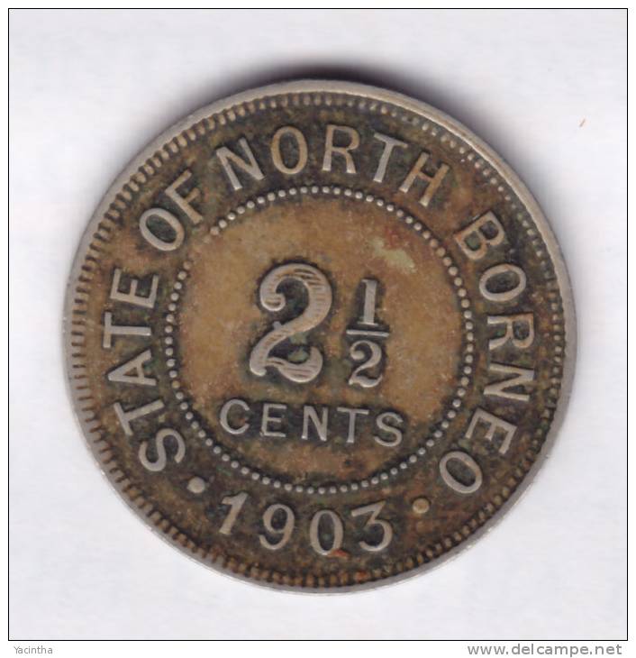 @Y@    Malaysia British North Borneo 1903     2 1/2 Cents   (2076) - Malaysia