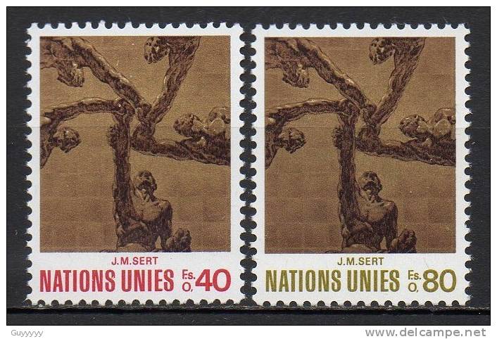 Nations Unies (Genève) - 1972 - Yvert N° 28 & 29 ** - Unused Stamps
