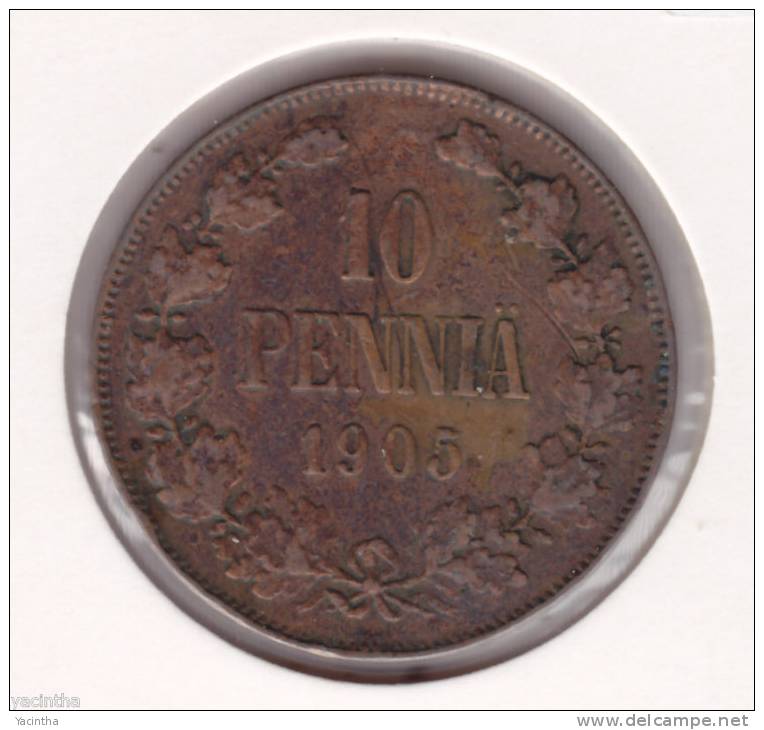 @Y@      Finland 10 Pennia 1905   (2083) - Finland