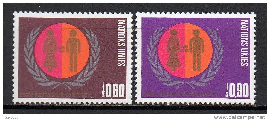 Nations Unies (Genève) - 1975 - Yvert N° 48 & 49 ** - Nuevos