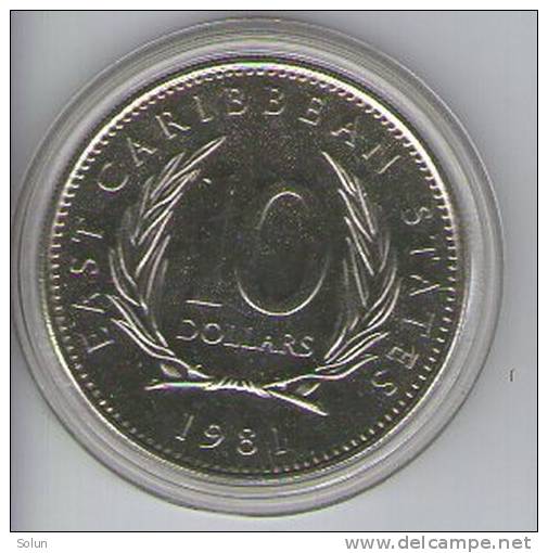 EAST CARIBBEAN STATES , 10 DOLLARS 1981 , FAO , WORLD FOOD DAY - Caraïbes Orientales (Etats Des)