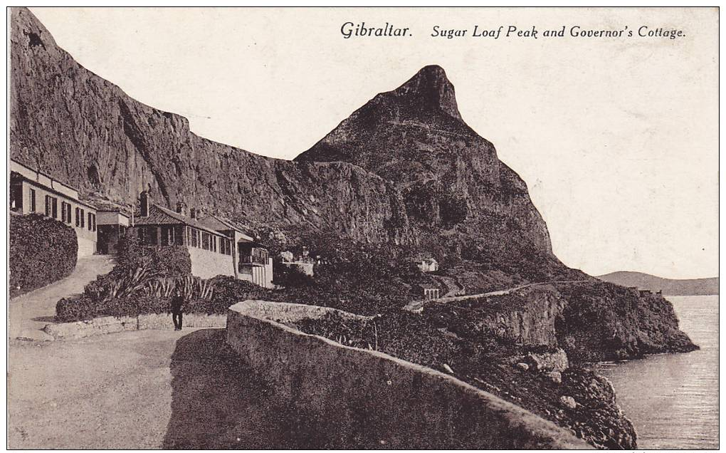 Gibraltar , 00-10s ; Sugar Loaf Peak & Governor's Cottage - Gibraltar