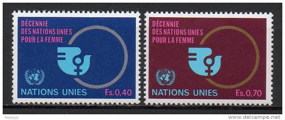 Nations Unies (Genève) - 1980 - Yvert N° 89 & 90 ** - Neufs